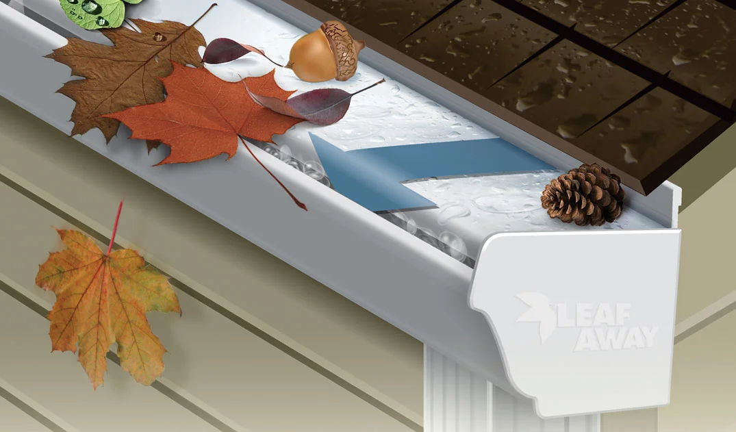 How Leafaway Works seamless gutter